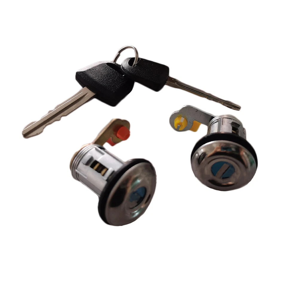 Pair Door Lock Key Cylinder Set For Toyota Tercel 1995 1996 1997 1998 1999 2000 - Imagem 4 de 4