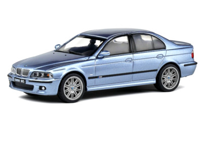 Solido Diecast 1/43 2000 BMW M5 (E39) in silber wasserblau metallic S4312102