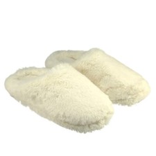 Women's Fluffy House Sherpa Slippers Sabrina Tan Size Sm. 5-6