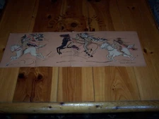 12" x 36" BESS BRUCE CLEAVELAND School Classroom Poster SIOUX WAR PARTY