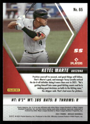 2021 Panini Mosaic #65 Ketel Marte | eBay