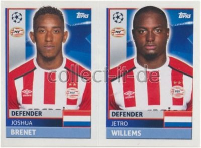 Champions League 16/17 - Sticker - PSV06+07 - Joshua Brenet+Jetro Willems