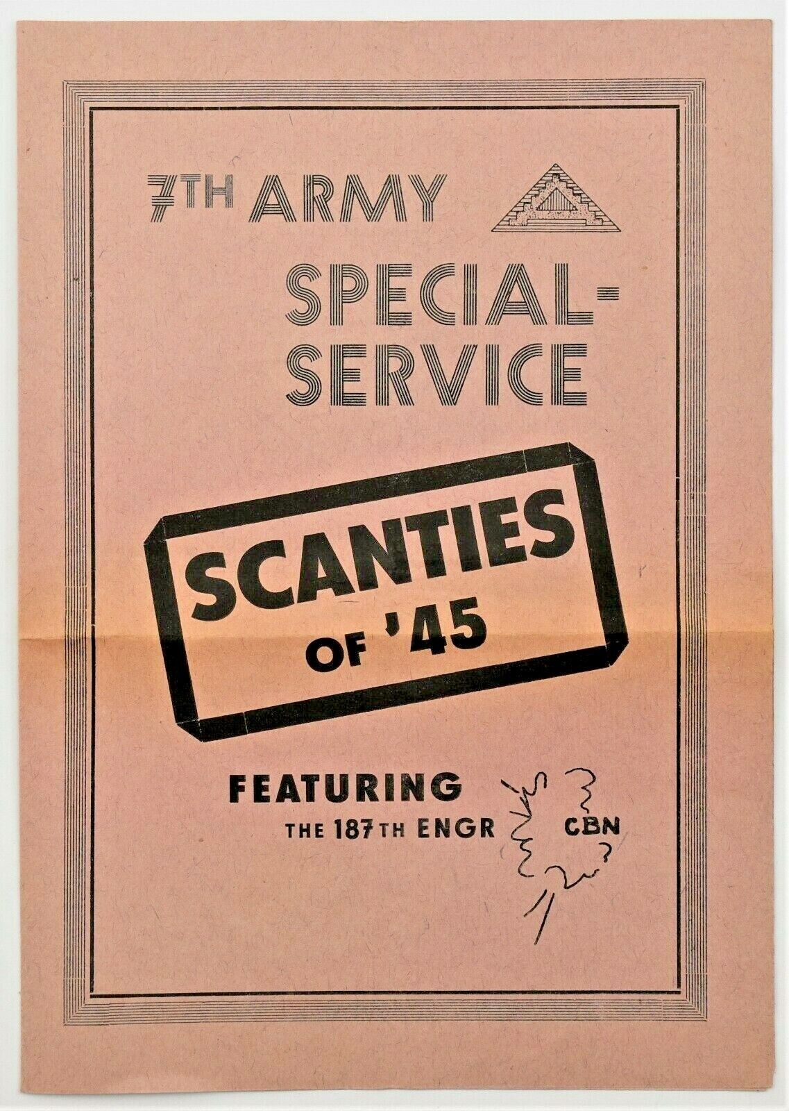 Scanties of 45 7th Army Special Service Featuring 187th Engineering  CBN Program - Picture 1 of 3