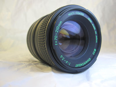 Quantaray 1:4-5.6 F=70-210mm Multi-Coated 55mm Lens (Made in Japan)