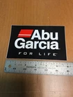 Large Abu Garcia For Life Fishing Sticker - 6 x 4 inch