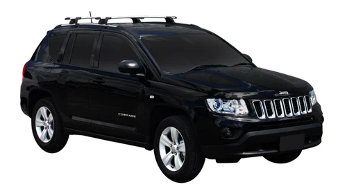 2x Roof racks for Jeep Compass  2011 - 2025 / Aerodynamic Cross bars - Picture 3 of 4