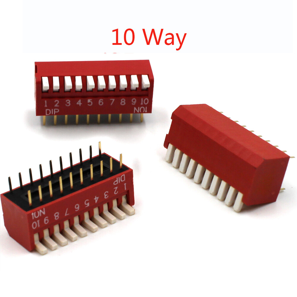 5 Position Switch 5-Piece Piano Key DIP Switch Set – 2/3/4/5/6/8/10/12 Way Positions, 2.54mm Pitch, For PCB Projects Mechanical Keyboard Switches - Foto 3