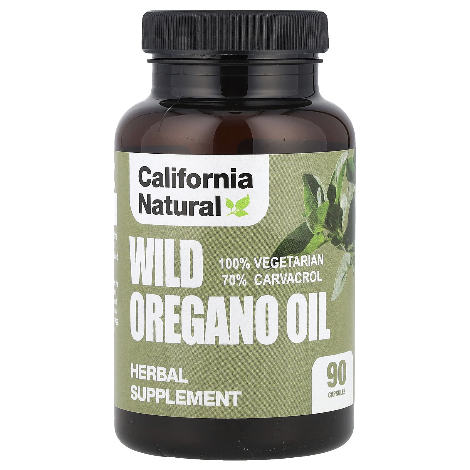 California Natural Wild Oregano Oil 90 вегетарианских капсул 5490₽