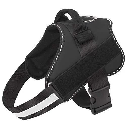 Dog Harness, No-Pull Reflective Dog Vest, Breathable Small (Pack of 1) Black