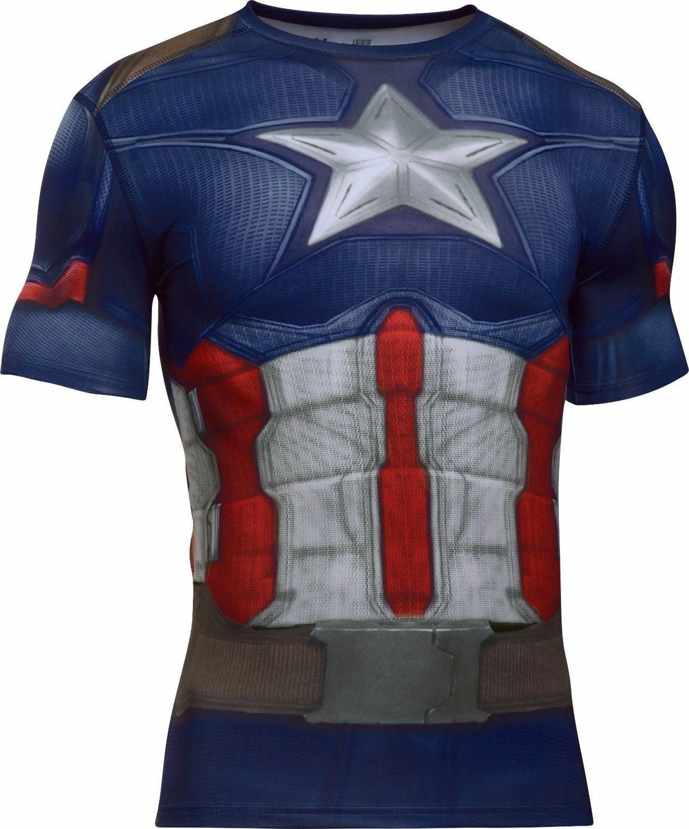 Under Armour Youth Alter Ego DC Marvel Comics Heroin Fitted Shirt Various size