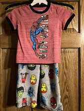 Boys Spiderman T-Shirt  Pants Lounge Outfit  Size 2T
