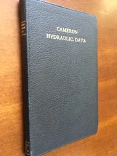 CAMERON HYDRAULIC DATA INGERSOLL-RAND STEAM REFERENCE-WESTAWAY LOOMIS 1942
