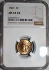 NGC MS-63 RB 1880 Indian Head Cent, Cartwheeling, Arguably Full-Red Blazer!