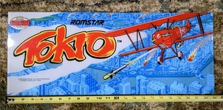 Original Romstar Tokio Plexiglass Arcade Marquee Sign