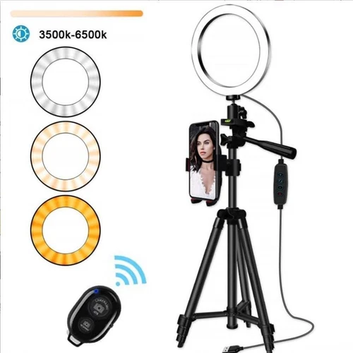 26cm LED Ring Fill Light USB Dimmable Lamp Selfie Portable WITHOUT Tripod HOT