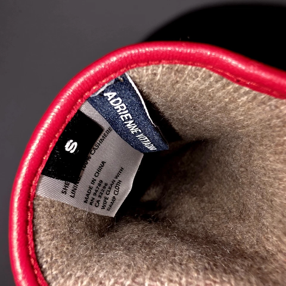 Guantes Adrienne Vittadini 100% Cuero ROJOS, Mujer Talla Pequeña TOTALMENTE NUEVOS Foto 3 de 4