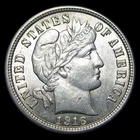 1916 Barber Dime Silver ---- Stunning Gem BU Coin ---- #PP532