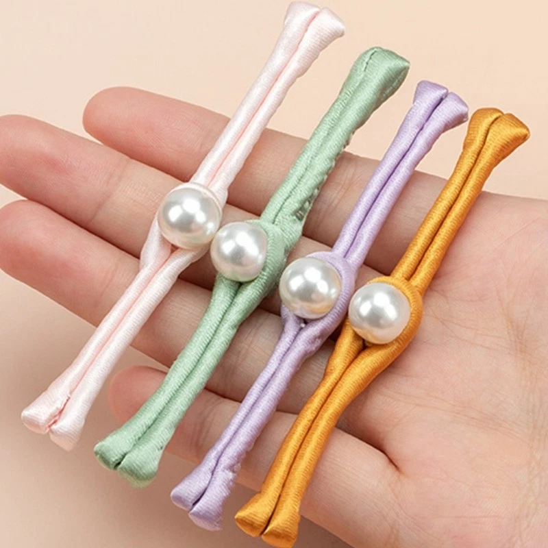 10pcs Dusty Chinese Knot Fasteners Pearls Embellished Buttons Sewing Button - Image 4 of 4