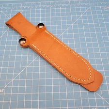 JRE Industries Fixed Blade Knife Sheath Brown Leather Belt Pouch Case 9.5"x5.5"