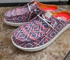 Hey Dude Wendy Slip On Surf Baja Women  s Slide On Shoes 43614-4UZ Womens Size