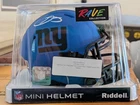 Odell Beckham Jr Signed NY Giants Rave Slate Blue Mini Helmet Autograph OBJ Beck