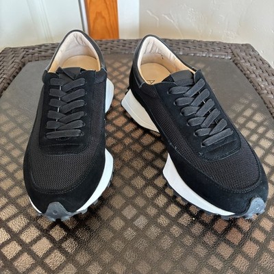 ALLORA Women's Kicks Lace Up Sneakers Black Size 38