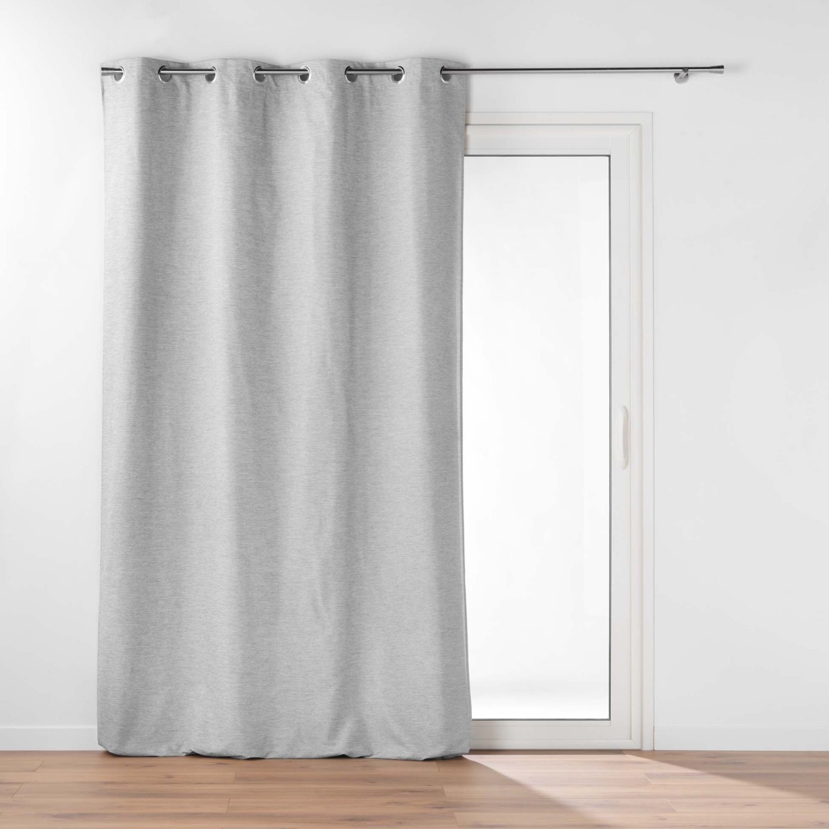 Rideau occultant isolant Coverline en tissu lourd gris de haute qualité