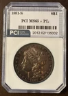 1881-S PCI MS65 +PL  Genuine Morgan 90% Silver Dollar Condition Rarity $1  Coin