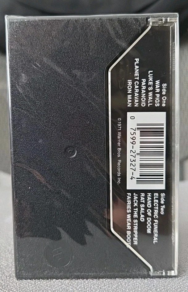 Black Sabbath Paranoid 1970 Reissue Sealed Cassette New Warner Ozzy Osbourne - Image 2 of 4