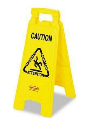 #ad Rubbermaid Commercial Products Collapsible Multilingual Caution Floor Sign $10.04