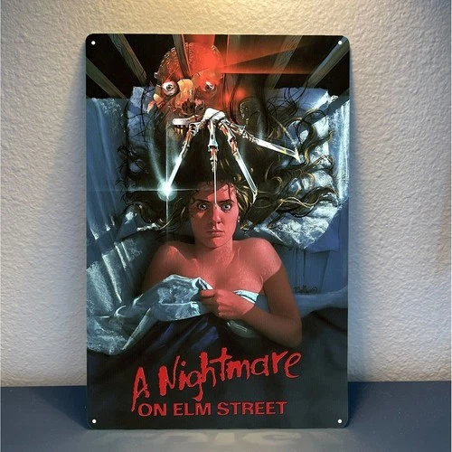 Vintage Horror Movie Tin Metal Signs Home Décor 8x12 Inch Retro Wall Art with Kr