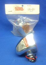 Vintage Nos Small Chrome Rectangular Amber Marker Lights Pair