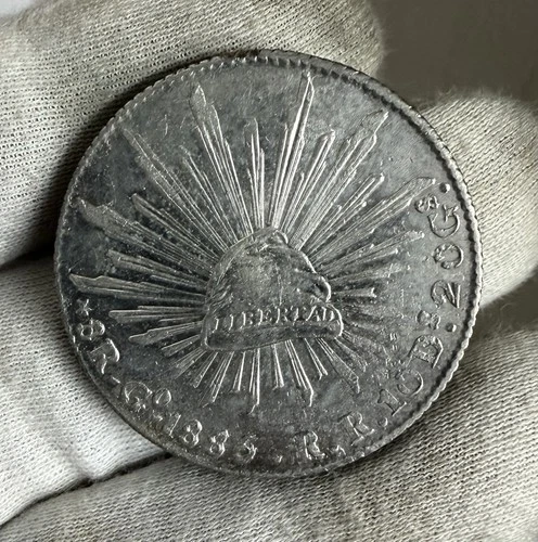 1886 Mexico 8 Reales — photo from the most recent tracked eBay sale