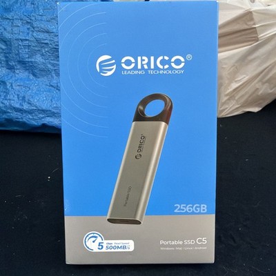 ORICO 256 GB Portable SSD C5, USB-C/A 2-in-1, 500MB/s SSD OPEN BOX Tested