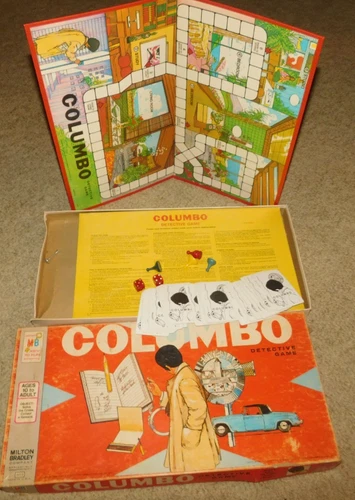 Vintage 1974 Milton Bradley Columbo Detective Board Game Bradley
