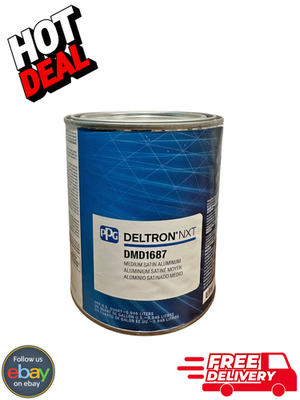 #ad PPG Deltron NXT DMD1687 Medium Satin Aluminum Toner QT $214.99