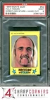 1986 MONTY GUM WRESTLING STARS HAND CUT #62 HULK HOGAN HOF PSA 9