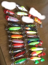 Balsa 50 Topwater Lure Used, Pack of 23, Fishing Tackle
