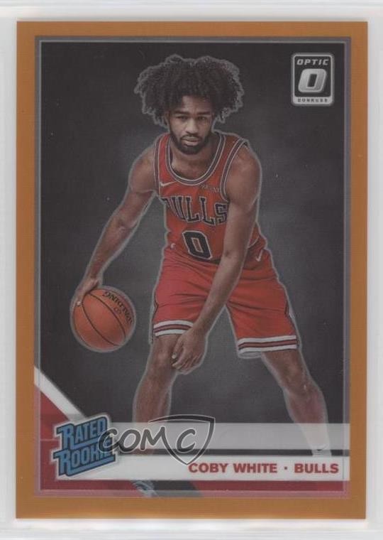 2019 Panini Donruss Optic Rated Rookie Orange Prizm 70/199 Coby White #180 5yi
