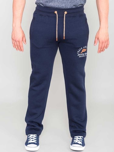 D555 Duke Mens Navy Jogger Open Hem Jogging Bottom S M L XL XXL (411205R) - Picture 3 of 3