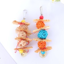 2pcs Parrot Toy Parrot Bite Toy Cockatiel Toys Parrot Cage Accessories