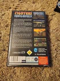 Fighters Megamix Sega Saturn CASE & MANUAL ONLY!! *No Video Game Disc!!*