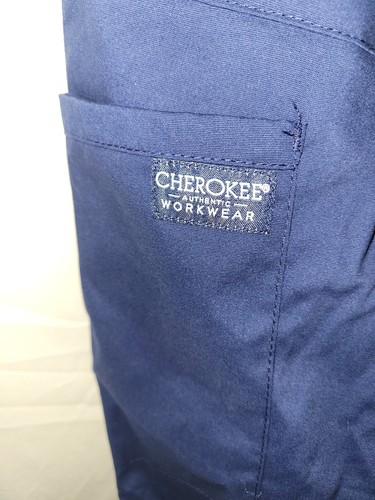 Cherokee Authentic Work wear Women's Scrub Pants L Navy Blue New - Picture 5 of 9