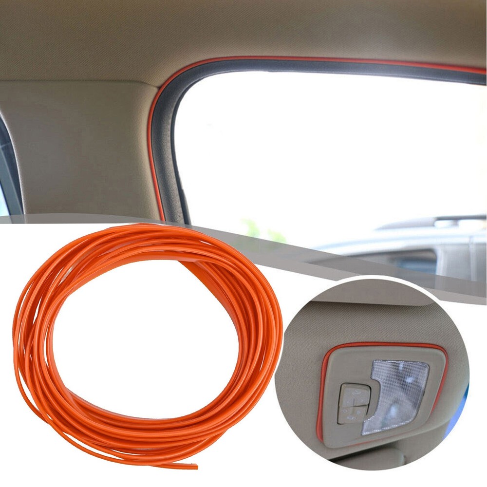 Flexible Gap Trim Door Panel Accessories 5m Silicone Car Moulding Line