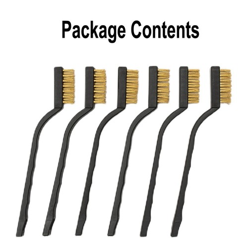 6 Pieces Brass Wire Brush Set For Cleaning Welding Slag And Rust Hot UK - Picture 3 of 23