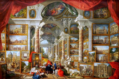 Gallery of views of modern Rome G. Panini Tile Mural Backsplash Marble Ceramic - Picture 6 of 14