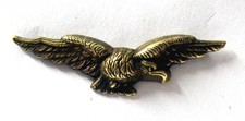 RAF Officer Cap Badge WW2 Eagle WWII Hat Royal Air Force Albatross Aged Brass