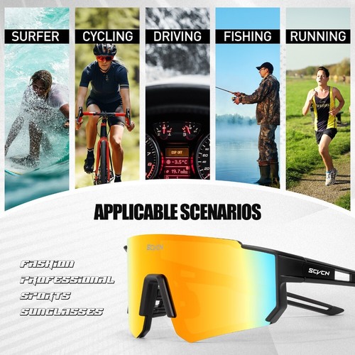 Cycling Glasses Women MTB Bike Sunglasses Men UV400 Sport Riding Bicycle Eyewear - Picture 10 of 39