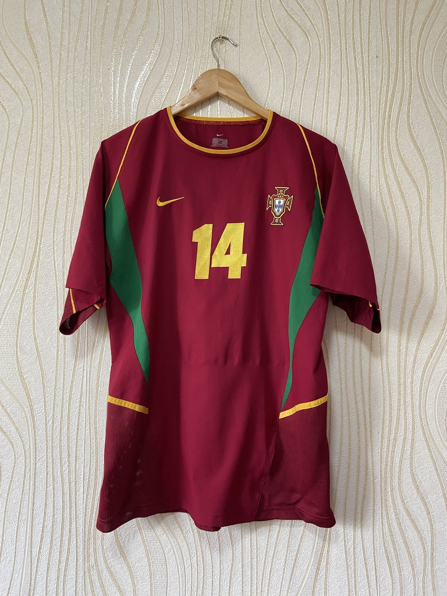 PORTUGAL 2002 2004 HOME FOOTBALL SHIRT SOCCER JERSEY NIKE sz