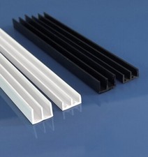 Vivarium Glass Runners Track 3 ft, 910 mm, Double Channel 4mm, 6mm TOP & BOTTOM